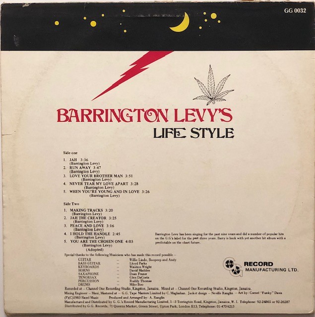 Barrington Levy - Life Style | VinylSelector.com