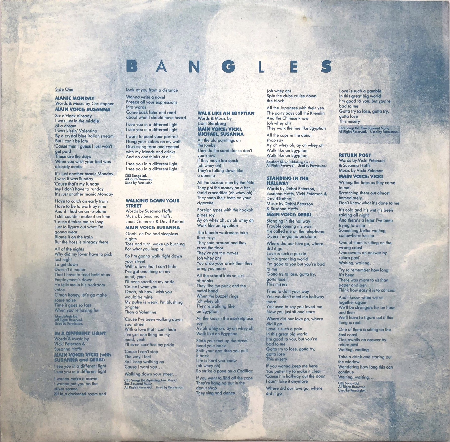 Bangles - Different Light