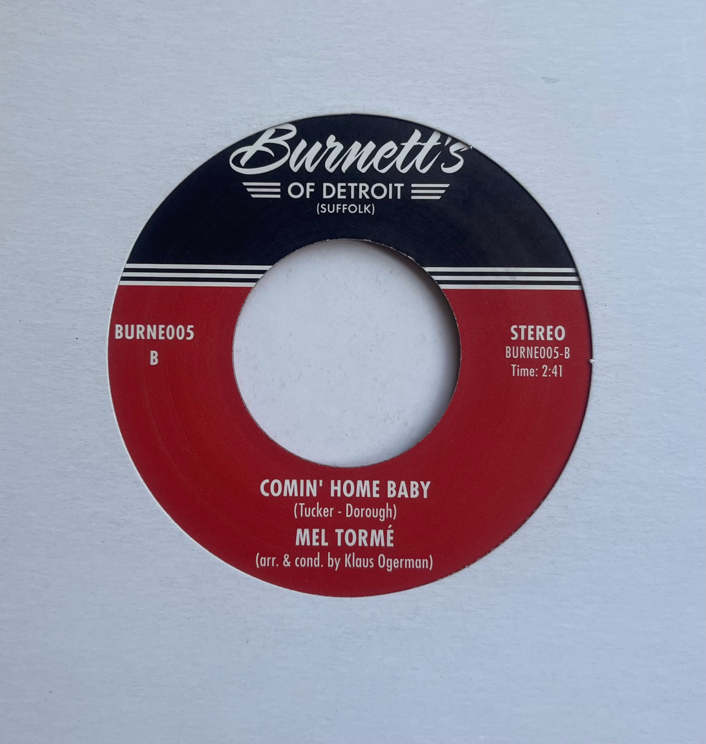 Solomon Burke / Mel Tormé – Cry To Me / Comin' Home Baby